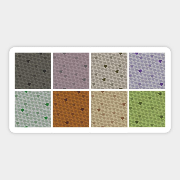 Houndstooth Swatch Blocks Sticker by LochNestFarm